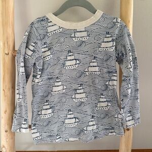 Winter Water Factory LONG-SLEEVE TEE - HIGH SEAS NAVY | 4T